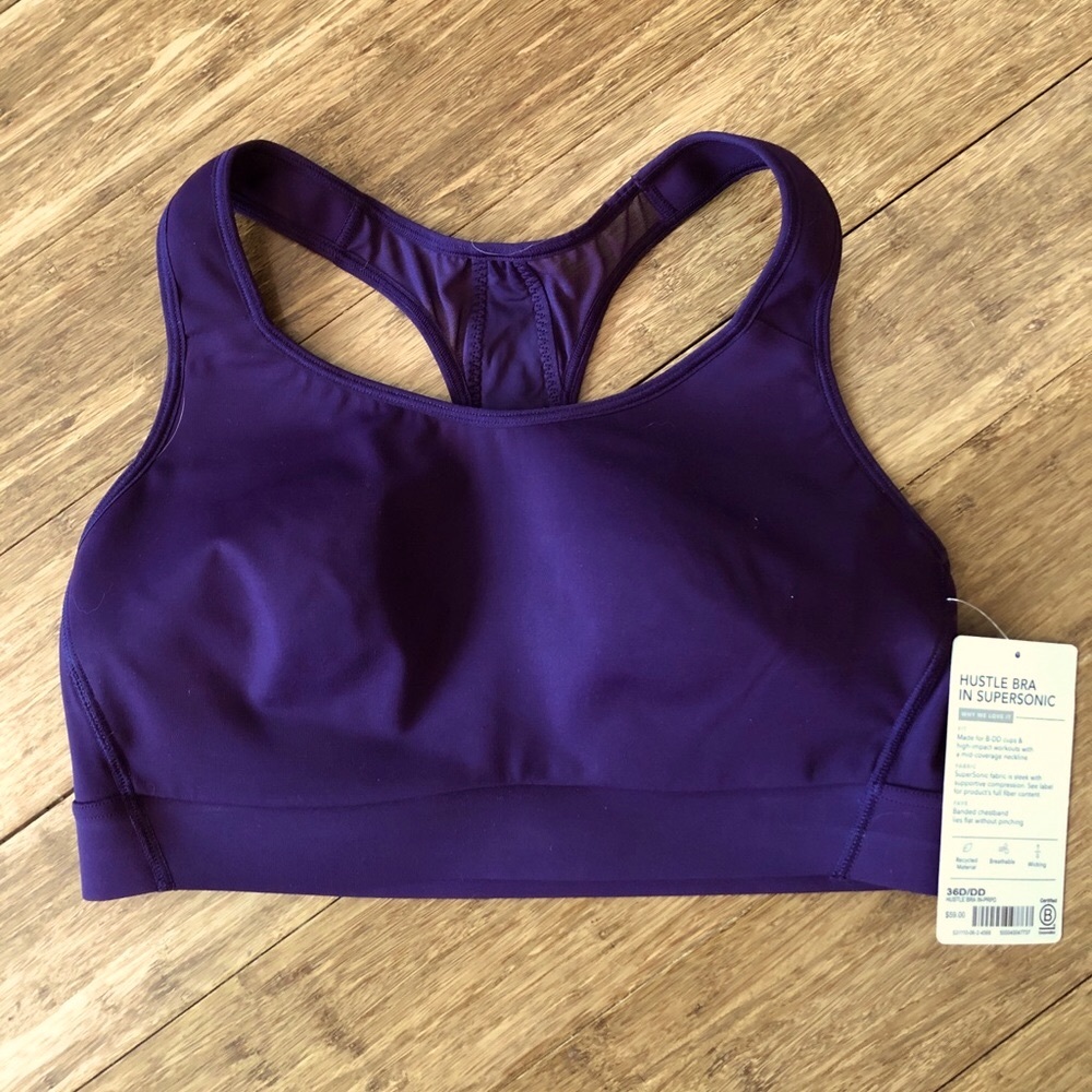 NWT Athleta Hustle Bra in Supersonic